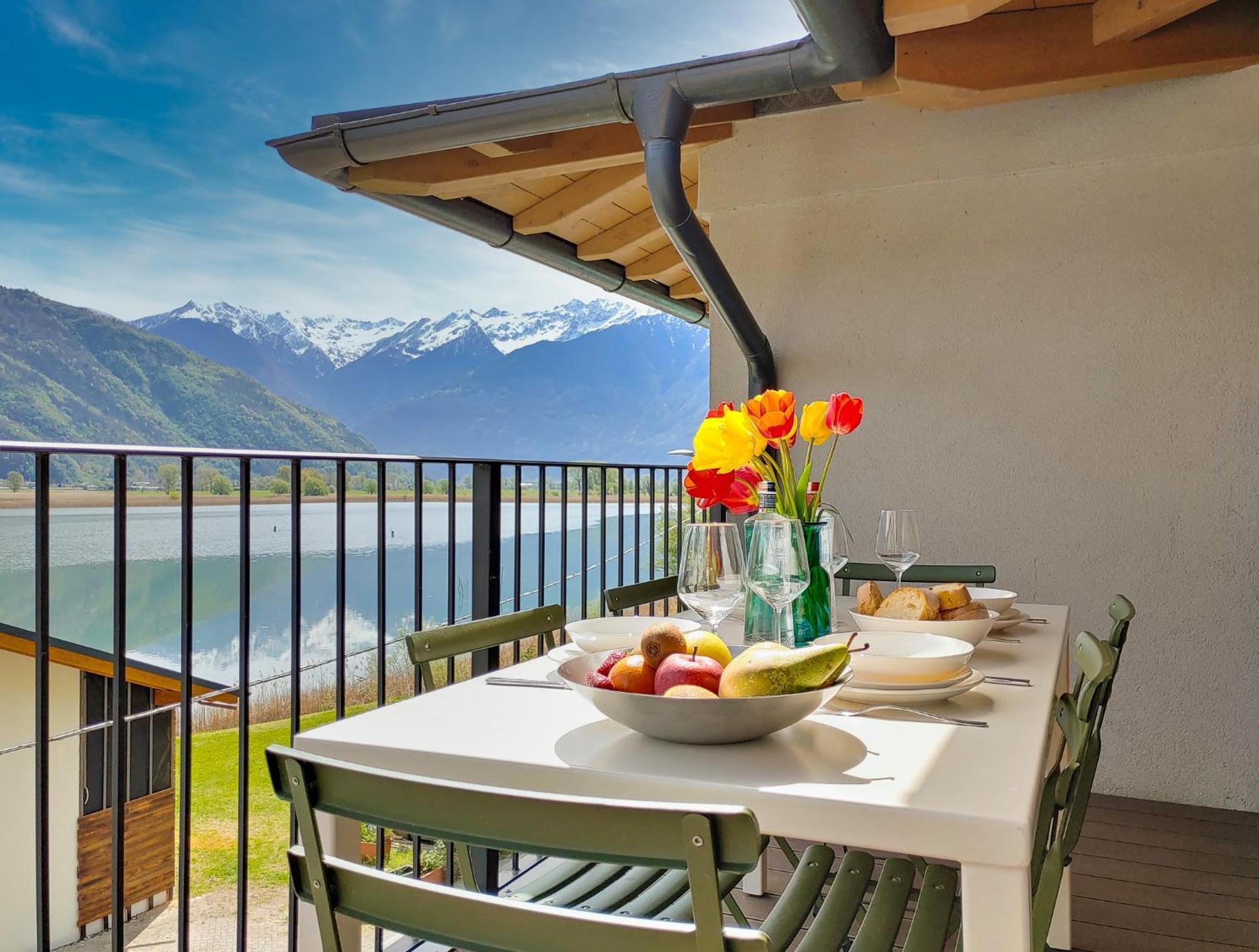 Dascio Dolce Ferienwohnung Panorama Balkon Am See Dış mekan fotoğraf