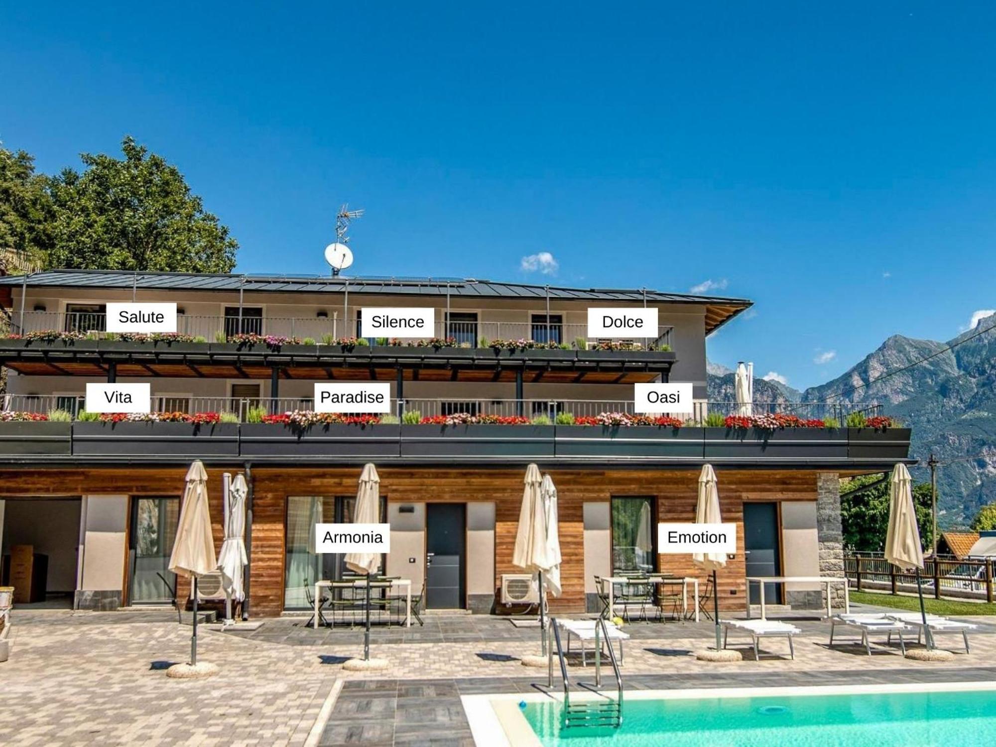 Dascio Dolce Ferienwohnung Panorama Balkon Am See Dış mekan fotoğraf